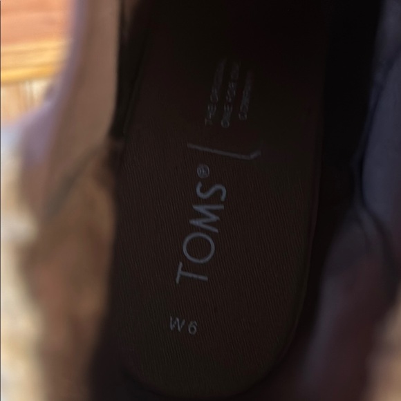 TOMS Kelsey 2.75" Wedge Heel Booties Boots Red Black Flannel Plaid 6 - Picture 8 of 8